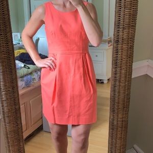 Jcrew pleated sleeveless dress